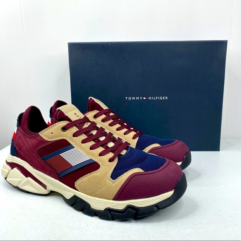 TOMMY Hilfiger Torque Sneakers Dark Red Shoes